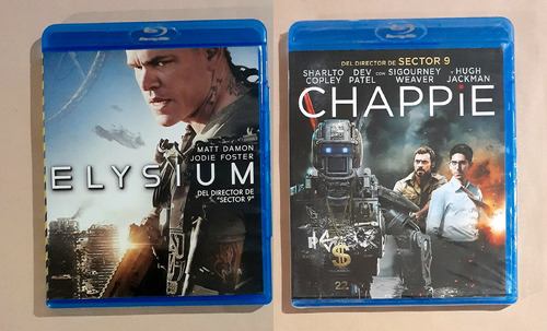 Elysium + Chappie -nueva Y Sellada- Blu-ray Original