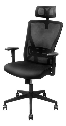 Cadeira presidente giratória ergonômica 3 posições gamer Crivelo 508P cor preto