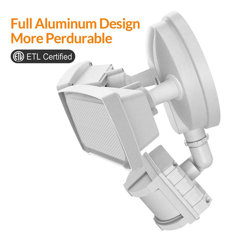 Led Motion Sensor Security Lights Outdoor, 30w 3200lm, 5500k