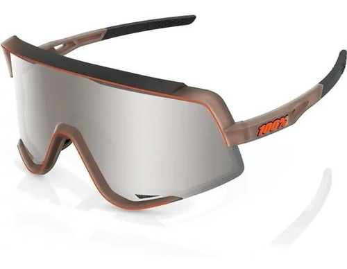 Lentes 100% Glendale Matte Brown Lente Silver Transparente 