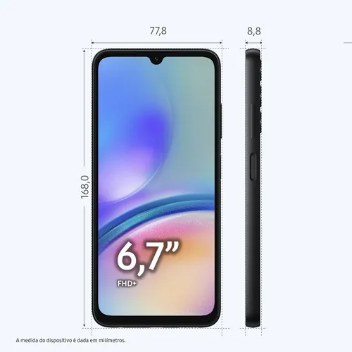 Smartphone Samsung Galaxy A05s 4G 128GB 6GB RAM Câmera