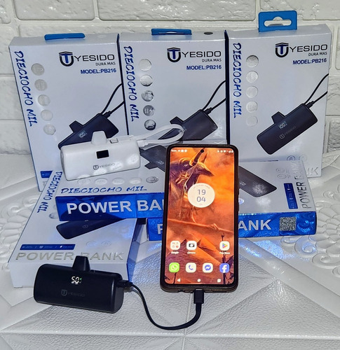 Cargador Portátil De Bolsillo 18000 Mah Para Android, Iphone Blanco