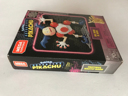 Mr Mime Pokemon Mega Construx Detective Pikachu Ghh03 70pz 70 (Usado)