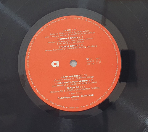 Lp Caetano E Gil Tropicália 2 1993 Com Encarte (Usado)