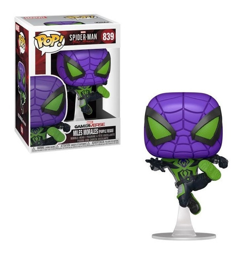 Funko Pop Marvel Spider-man Miles Morale 839 (purple Reign)