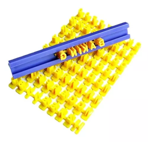 Set de sellos de plastico letras y números 6mm para marcar pastas de  modelar, galletas, etc - ArtBendix