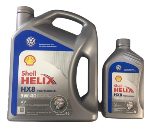 Aceite Shell Helix Hx8 5w40 X 5 Litros Sintetico Parat