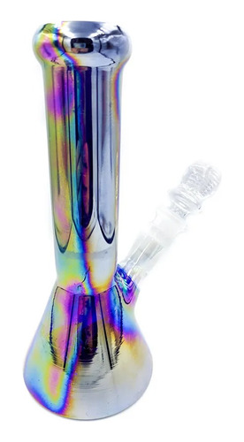 Bong H14 Metalizado Soporte Hielo 21cm Pipa De Agua