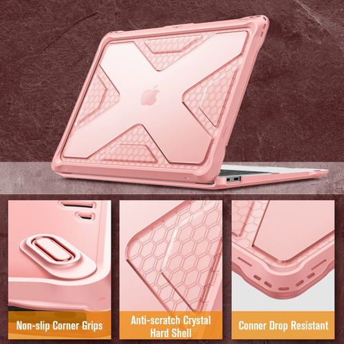 Funda Rigida Para Macbook Air 13 Tpu Resistente Color Rosa
