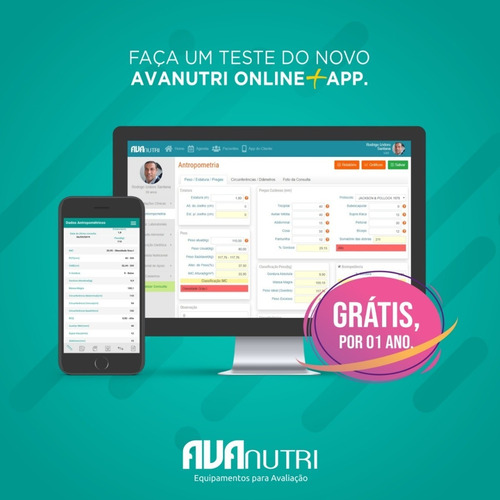 Kit Adipômetro Científico + Estadiômetro E Software Completo