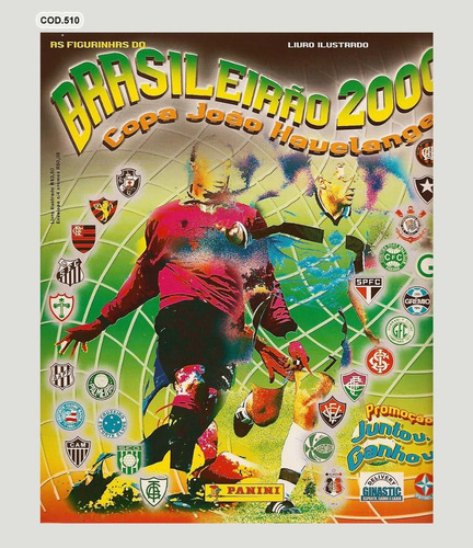 Álbum De Figurinhas Brasileirão 2000 Com 331 Cromos Cod.510 