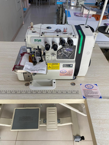 Máquina Overloque Ponto Cadeia Zoje B9500-13-10 Com Mesa