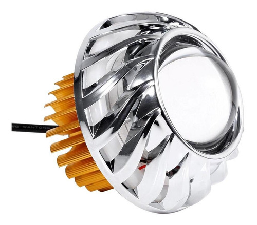 Faro Moto Led Lente Del Proyector Doble Ángel Diablo Ojo