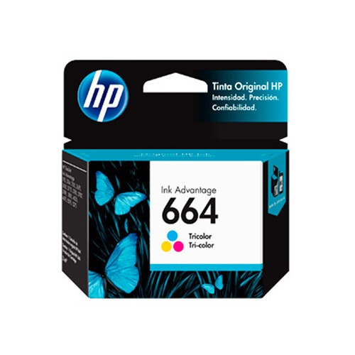 Cartucho Hp 664 Tri-color Ink F6v28al 