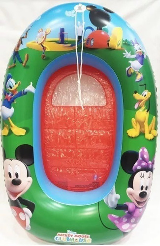Imagen 6 de 10 de Barco Bote Inflable Flotador Para Pileta Mickey Agua Bestway