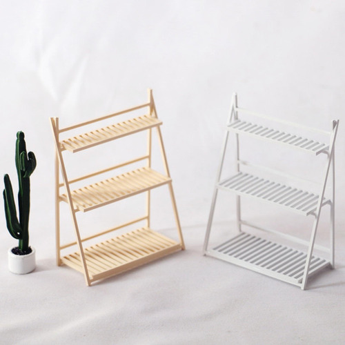 2 X 1/12 Dollhouse Flower Stand Display Rack Para Mini
