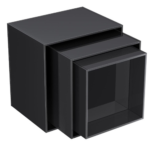 4x Caja De Exhibición De Acrílico Soporte De Negro S