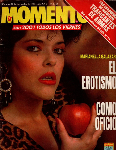 Revista Momento 28 Nov 1986 Portada Marianella Salazar