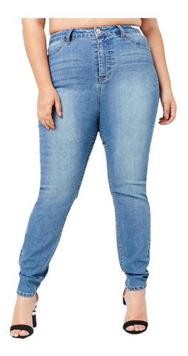 Pantalon Jean Mujer Forever 21 Plus Size Prelavado Tiro Alto Blackcloset Store
