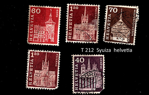 Sellos Postales Helvétia  Suiza  T 214
