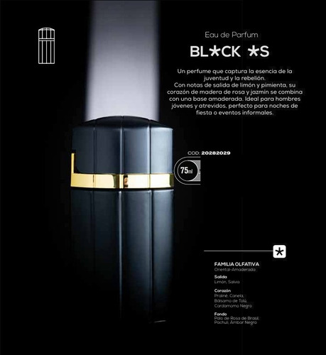 Linea Unlock De Bagués Perfume Masculino Black S 75ml