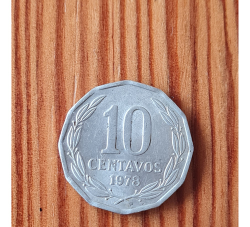 Moneda 10 Centavos Chile Año 1978