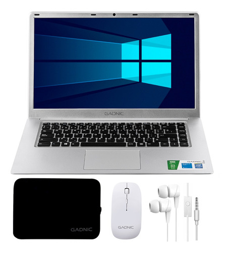 Notebook Gadnic 15,6 Windows 10 Cloudbook 4gb 32gb + Funda Color Gray