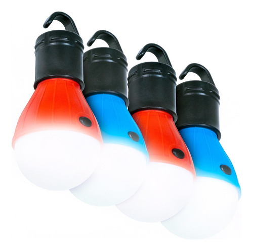 Lampada Barraca Lampião Led Potente Barraca Camping Kit 3 Cor Sortida