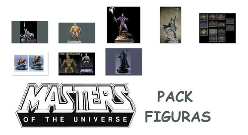 He Man Masters Of The Universe Pack Figuras Archivo Stl 3d