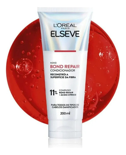 Novo Kit Elseve Bond Repair Ácido Cítrico Reconstrói A Fibra