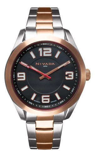 Reloj Nivada Caballero Bicolor/negro Arábigo