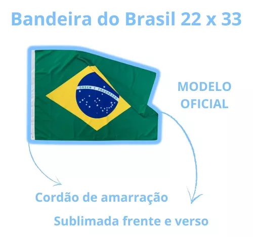 Bandeira náutica Oficial do Brasil 45cm X 64cm - Sail náutica