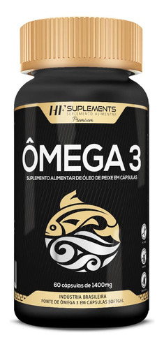 Omega 3 Premium 60caps Softgel Isento De Metais Pesados