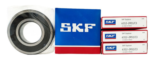 Rodamiento Sello Goma 6312-2rs1c3 Marca Skf