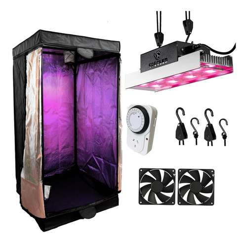 Kit Carpa Cultivo Indoor 80x80 Led Specled 400w Accesorios
