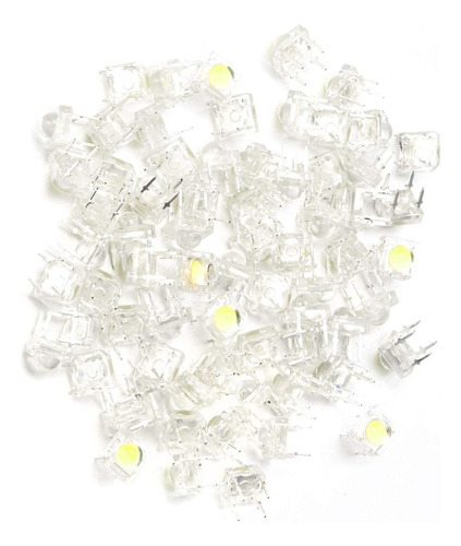 10 X Led 5mm Piraña 80 Grados Ultra Brillante Colores Luz Azul