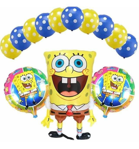 Pack Globos Bob Esponja 13 Pcs