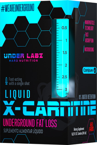 Suplemento aliementar liquido X-Carnitine liquid 240ml Under Labz