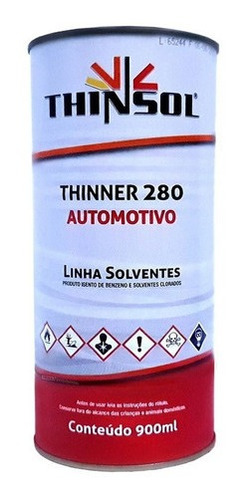 Thinner 280 Automotivo 900ml - Thinsol