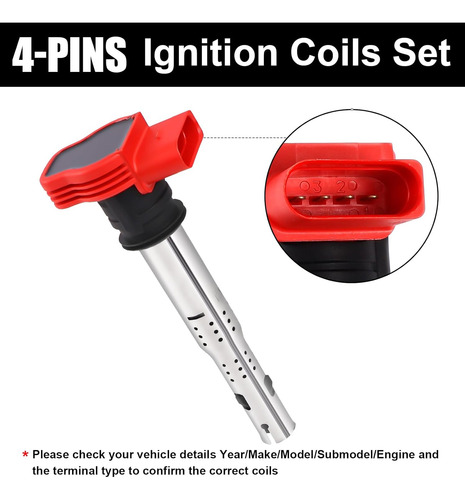 Bobinas De Encendido Vw/audi Cc/passat Gti 2008-2016