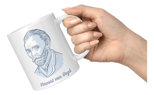 Set De Taza + Botella + Taza Conica Vincent Van Gogh Regalo