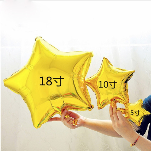 Globos Metalizados Estrella 45cm 18 Holografica Iridiscente