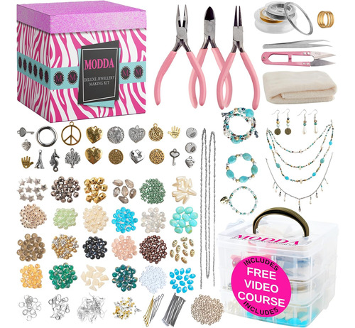 Deluxe Jewelry Making Kit Video Curso, Incluye Instrucc...