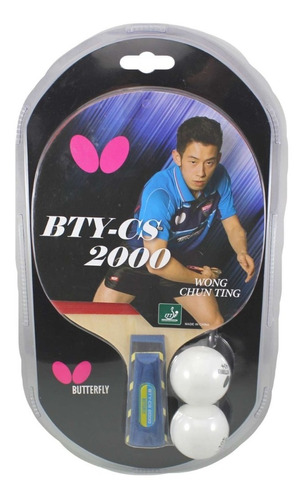 Raqueta Butterfly Cs 2000 Penhold De Ping Pong Tenis De Mesa