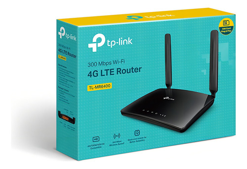 Router Tp-link - Modelo Tl-mr6400 - 300 Mbps Wi-fi 4g Lte (Usado)