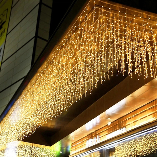 Nueva Cadena De Luces Colgantes Con Forma De Cortina Navideñ