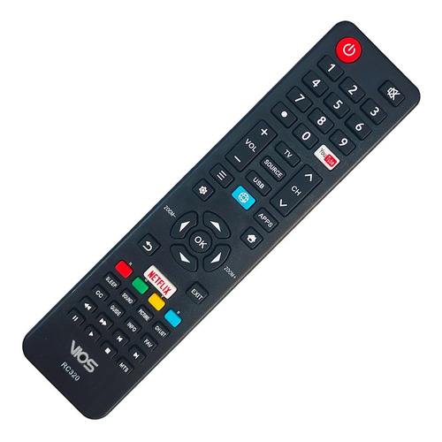 Control Remoto Vios Smart Tv Rc320 Netflix Yt + Funda Y Pila