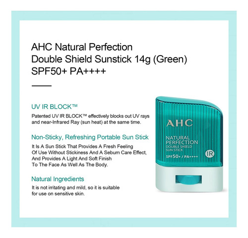 Ahc Natural Perfection Double Shield Sun Stick Spf50+ Pa++++