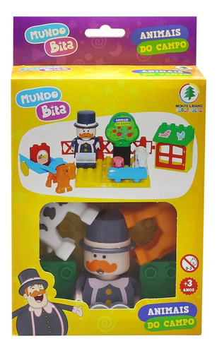 Blocos Playset Bita Animais Do Campo Monte Libano