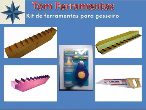 Kit De Ferramentas Para Gesseiro  - Guião / Carril / Reco